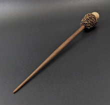Load image into Gallery viewer, Morel mushroom support spindle in maple and walnut