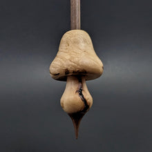 Load image into Gallery viewer, Mushroom support spindle in maple burl and walnut