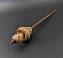 Load image into Gallery viewer, Mushroom support spindle in maple burl and walnut