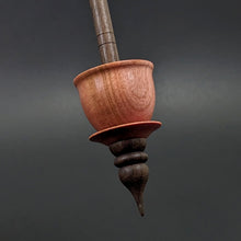 Load image into Gallery viewer, Teacup spindle in pink ivory and walnut