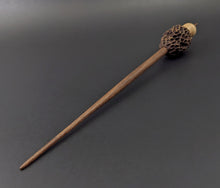 Load image into Gallery viewer, Morel mushroom support spindle in maple and walnut