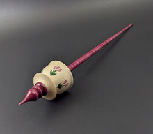 Load image into Gallery viewer, Teacup spindle in holly and hand dyed curly maple