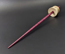 Load image into Gallery viewer, Teacup spindle in holly and hand dyed curly maple