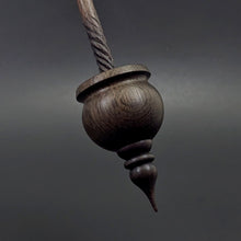Load image into Gallery viewer, Cauldron spindle in bog oak and walnut