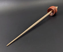 Load image into Gallery viewer, Cauldron spindle in pink ivory and curly maple