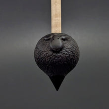 Load image into Gallery viewer, Sheep support spindle in African blackwood and curly maple