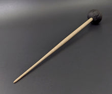 Load image into Gallery viewer, Sheep support spindle in African blackwood and curly maple