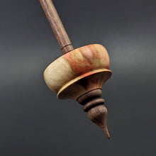 Load image into Gallery viewer, Tibetan style spindle in flame box elder and walnut