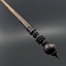 Load image into Gallery viewer, Wand spindle in ebonized walnut