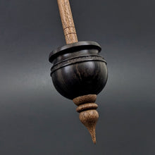 Load image into Gallery viewer, Cauldron spindle in African blackwood and walnut