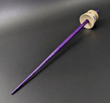 Load image into Gallery viewer, Teacup spindle in holly and hand dyed curly maple