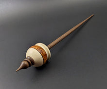 Load image into Gallery viewer, Cauldron spindle in holly, amboyna burl, and walnut