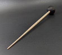 Load image into Gallery viewer, Sheep support spindle in African blackwood and curly maple