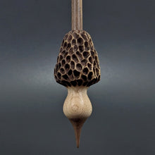 Load image into Gallery viewer, Morel mushroom support spindle in maple and walnut
