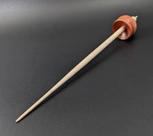 Load image into Gallery viewer, Cauldron spindle in pink ivory and curly maple