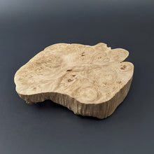 Load image into Gallery viewer, Spinning bowl in maple burl with turquoise inlay