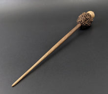 Load image into Gallery viewer, Morel mushroom support spindle in maple and walnut