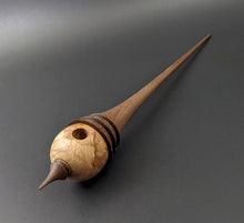 Load image into Gallery viewer, Birdhouse spindle in maple burl and walnut
