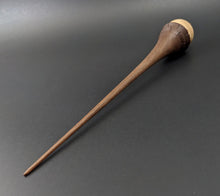 Load image into Gallery viewer, Birdhouse spindle in maple burl and walnut
