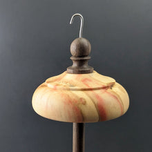 Load image into Gallery viewer, Drop spindle in flame box elder and walnut