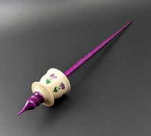 Load image into Gallery viewer, Teacup spindle in holly and hand dyed curly maple