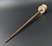 Load image into Gallery viewer, Teacup spindle in holly, amboyna burl, and walnut