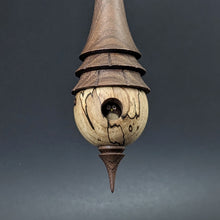 Load image into Gallery viewer, Birdhouse spindle in spalted maple and walnut