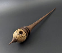 Load image into Gallery viewer, Birdhouse spindle in spalted maple and walnut