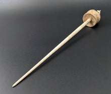 Load image into Gallery viewer, Cauldron spindle in maple burl and curly maple