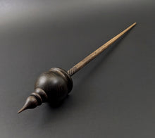 Load image into Gallery viewer, Cauldron spindle in bog oak and walnut
