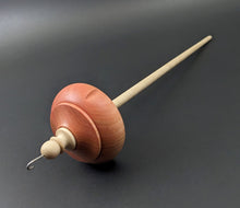Load image into Gallery viewer, Drop spindle in pink ivory and curly maple