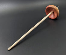 Load image into Gallery viewer, Drop spindle in pink ivory and curly maple