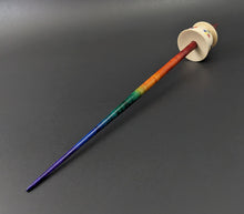 Load image into Gallery viewer, Teacup spindle in holly and hand dyed curly maple