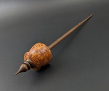 Load image into Gallery viewer, Teacup spindle in amboyna burl and walnut