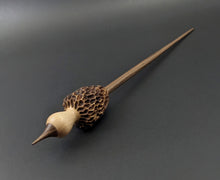 Load image into Gallery viewer, Morel mushroom support spindle in maple and walnut