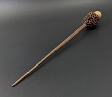 Load image into Gallery viewer, Morel mushroom support spindle in maple and walnut