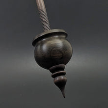 Load image into Gallery viewer, Cauldron spindle in bog oak and walnut