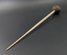 Load image into Gallery viewer, Sheep support spindle in walnut and curly maple