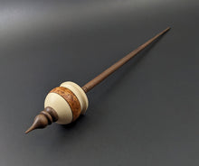 Load image into Gallery viewer, Cauldron spindle in holly, amboyna burl, and walnut