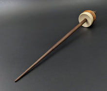 Load image into Gallery viewer, Cauldron spindle in holly, amboyna burl, and walnut