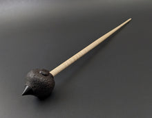 Load image into Gallery viewer, Sheep support spindle in African blackwood and curly maple