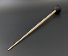 Load image into Gallery viewer, Sheep support spindle in African blackwood and curly maple