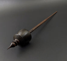 Load image into Gallery viewer, Teacup spindle in bog oak and walnut
