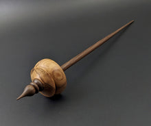 Load image into Gallery viewer, Tibetan style spindle in olivewood and walnut