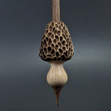 Load image into Gallery viewer, Morel mushroom support spindle in maple and walnut