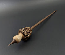 Load image into Gallery viewer, Morel mushroom support spindle in maple and walnut