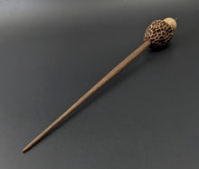 Load image into Gallery viewer, Morel mushroom support spindle in maple and walnut