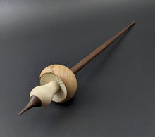 Load image into Gallery viewer, Mushroom support spindle in maple burl, holly, and walnut