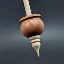 Load image into Gallery viewer, Cauldron spindle in pink ivory and curly maple