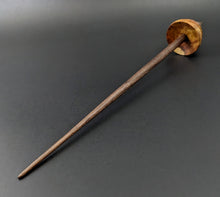 Load image into Gallery viewer, Tibetan style spindle in amboyna burl and walnut
